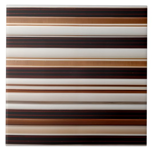 Trendy Brown White Luxury Linen Texture Collection Fliese (Vorderseite)