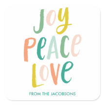 Trendy Brush Letters Weihnachtskleber