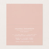 Trendy Brush Schlaganfälle Collage Add Logo Visitenkarten (Innenseite Aufgefaltet)