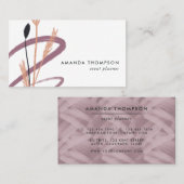 Trendy Brush Strokes Collage Business Card Visitenkarte (Vorne/Hinten)