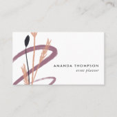 Trendy Brush Strokes Collage Business Card Visitenkarte (Vorderseite)