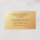 Trendy Brush Strokes Collage Business Card Visitenkarte (Rückseite)