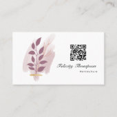 Trendy Brush Strokes Collage Business Card Visitenkarte (Vorderseite)
