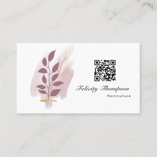 Trendy Brush Strokes Collage Business Card Visitenkarte (Vorderseite)