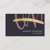 Trendy Brush Strokes Collage Business Card Visitenkarte (Vorderseite)