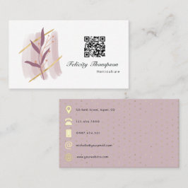 Trendy Brush Strokes Collage Business Card Visitenkarte
