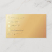 Trendy Brush Strokes Collage Business Card Visitenkarte (Rückseite)