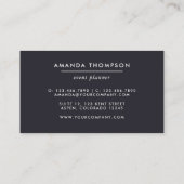 Trendy Brush Strokes Collage Business Card Visitenkarte (Rückseite)