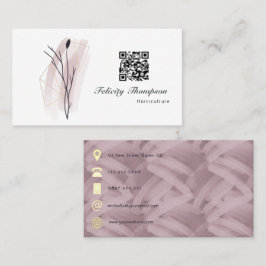 Trendy Brush Strokes Collage Business Card Visitenkarte