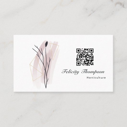 Trendy Brush Strokes Collage Business Card Visitenkarte (Vorderseite)