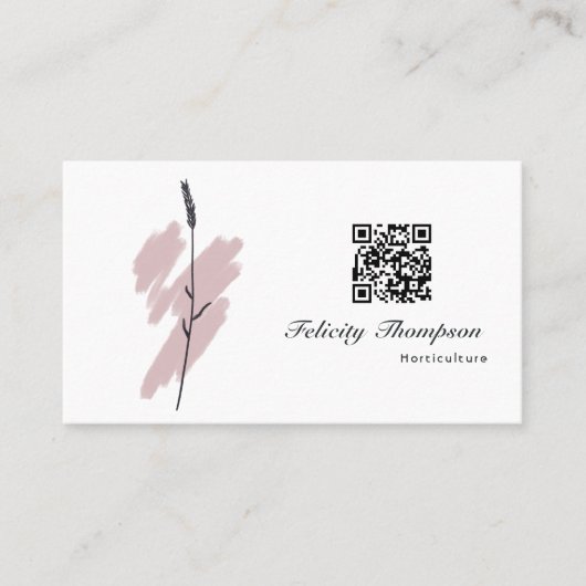 Trendy Brush Strokes Collage Business Card Visitenkarte (Vorderseite)