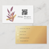 Trendy Brush Strokes Collage Business Card Visitenkarte (Vorne/Hinten)