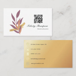 Trendy Brush Strokes Collage Business Card Visitenkarte