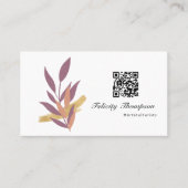 Trendy Brush Strokes Collage Business Card Visitenkarte (Vorderseite)