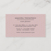 Trendy Brush Strokes Collage Business Card Visitenkarte (Rückseite)