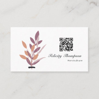 Trendy Brush Strokes Collage Business Card Visitenkarte