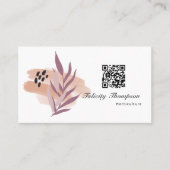 Trendy Brush Strokes Collage Business Card Visitenkarte (Vorderseite)