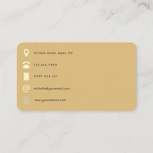 Trendy Brush Strokes Collage QR Code Visitenkarte (Rückseite)