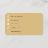 Trendy Brush Strokes Collage QR Code Visitenkarte (Rückseite)