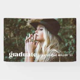 Trendy Bubbly Graduation Party Banner