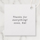 Trendy Bubbly Graduation Party Geschenkanhänger (Rückseite)