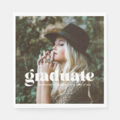 Trendy Bubbly Graduation Party Serviette (Vorderseite)