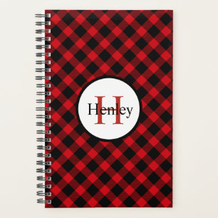 Trendy Buffalo Kariert Monogram Planer