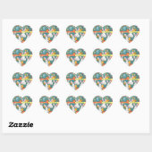 Trendy Bunny Oaster Collection Herz-Aufkleber (Blatt)