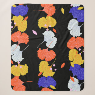 Trendy bunt Vintag Illustration vertikale Stri Sherpadecke