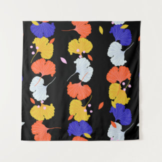 Trendy bunt Vintag Illustration vertikale Stri Wandteppich