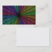 Trendy bunte Glitzer-Explosion Visitenkarte (Vorne/Hinten)