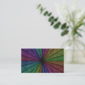 Trendy bunte Glitzer-Explosion Visitenkarte (Stehend Vorderseite)
