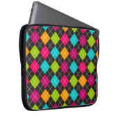 Trendy bunte Rauten-Muster-Laptop-Hülse Laptopschutzhülle (Vorne Rechts)