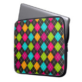 Trendy bunte Rauten-Muster-Laptop-Hülse Laptopschutzhülle (Vorderseite Links)