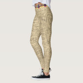 Trendy Burlap Look Leggings (Links)