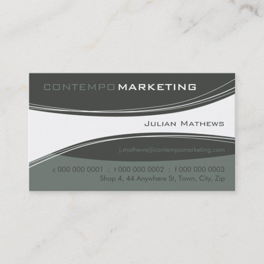 TRENDY BUSINESS CARD :: Conempo 12AL Visitenkarte (Vorderseite)