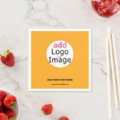 Trendy Business Custom Logo Macaroni und Käse Serviette (Beispiel)
