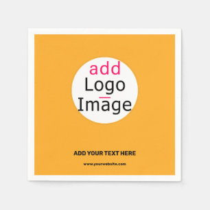 Trendy Business Custom Logo Macaroni und Käse Serviette