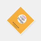 Trendy Business Custom Logo Macaroni und Käse Serviette (Ecke)
