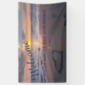 Trendy Business Personal Ocean Sunset Banner (Vertikal)