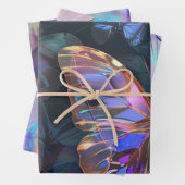 Trendy Butterfets Wrapping Paper Flat Sheet 3 Geschenkpapier Set (Beispiel)
