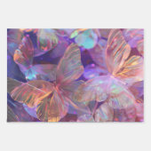 Trendy Butterfets Wrapping Paper Flat Sheet 3 Geschenkpapier Set (Vorderseite 3)