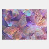 Trendy Butterfets Wrapping Paper Flat Sheet 3 Geschenkpapier Set (Vorderseite 2)