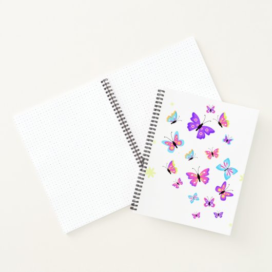 trendy Butterfly Notebook Notizblock (Innenseite)