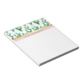 Trendy Cactus | Roush and Imitate Gold Wüste Muste Notizblock (angewinkelt)