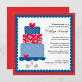 Trendy Cake Bridal Dusche Einladung (Vorne/Hinten)