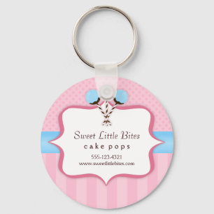 Trendy Cake Pop Bäckerei Schlüsselanhänger