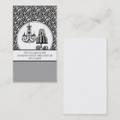 Trendy Cakery Zebra Print Business Cards Visitenkarte (Vorne/Hinten)