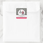 Trendy Cakery Zebra Print Product Label Stickers (Tasche)