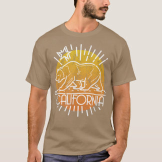 Trendy California Bear Dawn Outline  T-Shirt